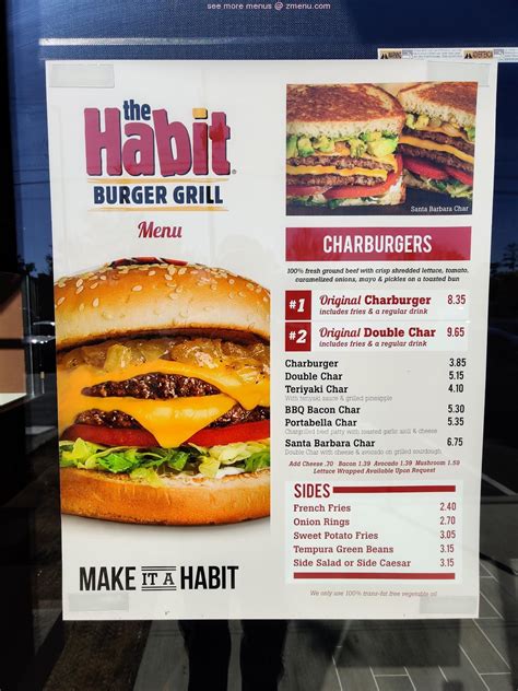 the habit burger menu|habit burger menu near me.